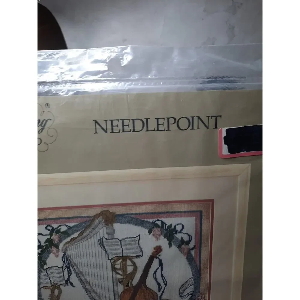 Candamar Something Special Needlepoint Kit Musical Instruments 30581 Vintage